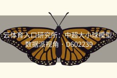 云体育入口研究所：中超大小球模型·数据派视角 · D602239