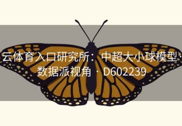 云体育入口研究所：中超大小球模型·数据派视角 · D602239