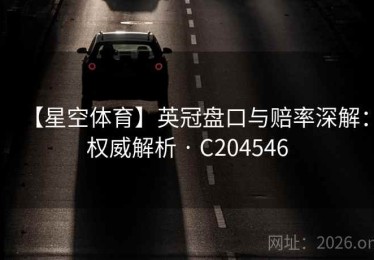 【星空体育】英冠盘口与赔率深解：权威解析 · C204546