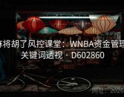 麻将胡了风控课堂：WNBA资金管理·关键词透视 · D602860