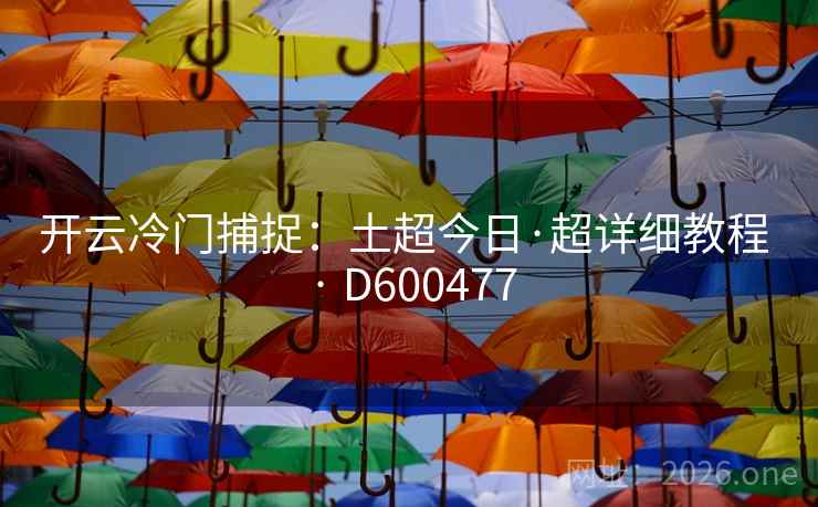 开云冷门捕捉：土超今日·超详细教程 · D600477
