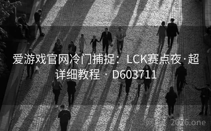 爱游戏官网冷门捕捉:LCK赛点夜·超详细教程 · D603711 爱游戏官网冷门捕捉:LCK赛点夜·超详细教程 · D603711