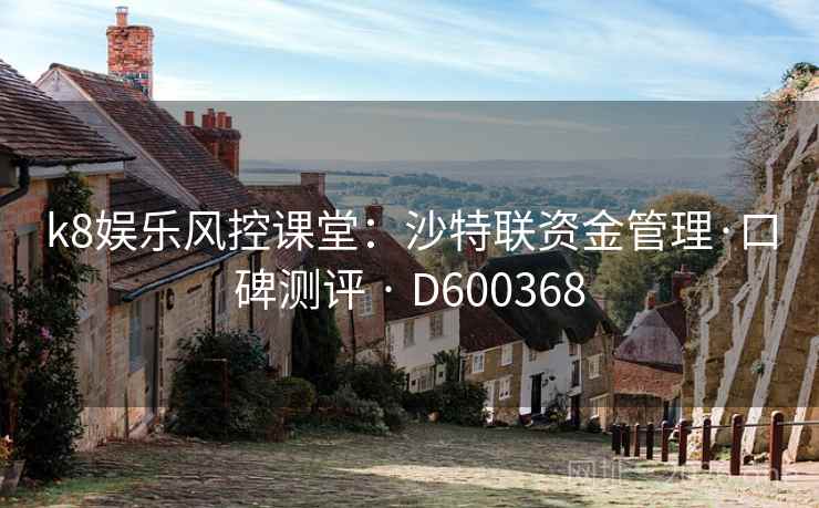 k8娱乐风控课堂：沙特联资金管理·口碑测评 · D600368